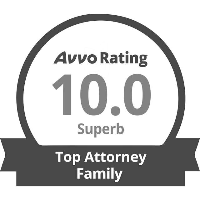 Avvo Rating 10.0 Superb Top Family Attorney